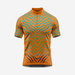 Men’s Orange Short Sleeve Cycling Jersey for Road and Racing - K2 Sportswear | Custom Sports Uniforms & Apparels - K2 Sportswear