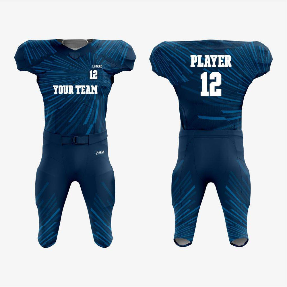 Custom American Football Uniform in Dark Blue