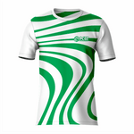 Basketball Short Sleeve Shooting Shirt in White and Green RSBSSSS-0010 - K2 Sportswear | Custom Sports Uniforms & Apparels - K2 Sportswear