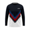 Basketball Long Sleeve Shooting Shirt in Black and White RSBLSSS-003