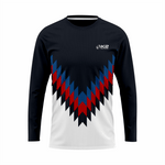Basketball Long Sleeve Shooting Shirt in Black and White RSBLSSS-003 - K2 Sportswear | Custom Sports Uniforms & Apparels - K2 Sportswear