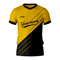 Personalized Gold and Black Baseball V Neck Jersey