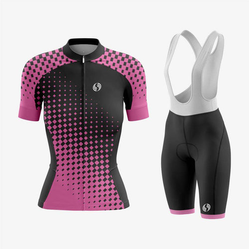 Premium Custom Cycling Kit for Women – Pink and Black - K2 Sportswear | Custom Sports Uniforms & Apparels - K2 Sportswear