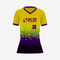 Custom Gold/Purple Softball V-Neck Jersey for Men/Women