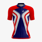 Personalized Women's Cycling Set – Red & Blue - K2 Sportswear | Custom Sports Uniforms & Apparels - K2 Sportswear
