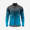 Men’s Sea Blue Long Sleeve Cycling Jersey for Road Riders