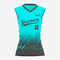 Custom Softball Sleeveless V Neck Jersey – Turquoise/Gray
