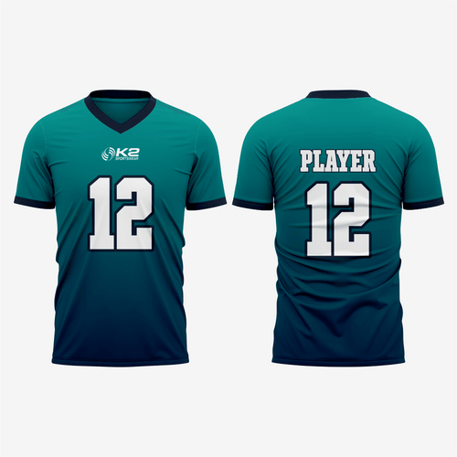 Personalized Bondi Blue Football Fan Jersey for Men & Women