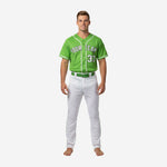 Custom Baseball Team Uniform in Green/White - Jersey & Pants Custom Name Number Set