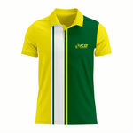 Basketball Polo Shirt in Yellow and Green RSBPS-007 - K2 Sportswear | Custom Sports Uniforms & Apparels - K2 Sportswear