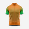Men's Hexagon Pattern Brown Cycling Jersey | Short Sleeve Performance Bike Shirt