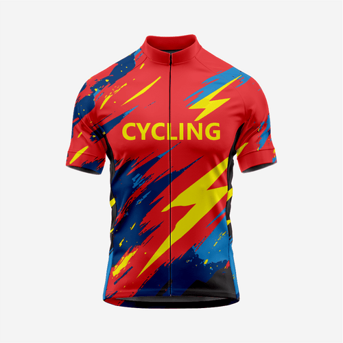 Men’s Short Sleeve Cycling Jersey for Road and Racing - Red - K2 Sportswear | Custom Sports Uniforms & Apparels - K2 Sportswear