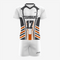 Custom Lacrosse Uniform in Orange/White