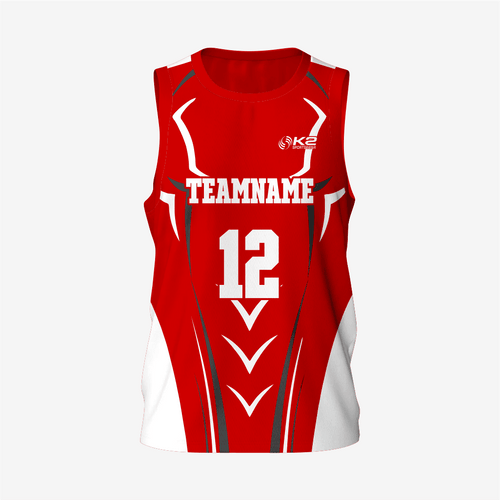 Custom Men's Red Lacrosse Pinnie - K2 Sportswear | Custom Sports Uniforms & Apparels - K2 Sportswear