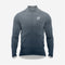 Men's Long Sleeve Cycling Jersey Persian Blue and Grey