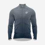 Men's Long Sleeve Cycling Jersey Persian Blue and Grey - K2 Sportswear | Custom Sports Uniforms & Apparels - K2 Sportswear