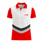 Basketball Polo Shirt in Red and White RSBPS-006 - K2 Sportswear | Custom Sports Uniforms & Apparels - K2 Sportswear