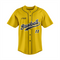 Premium Yellow Full-Button Baseball Jersey – Customizable