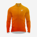Men’s Long Sleeve Cycling Jersey – Red-Orange, Pro Performance - K2 Sportswear | Custom Sports Uniforms & Apparels - K2 Sportswear