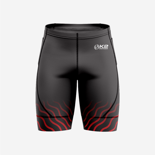 Moisture Wicking Bicycle Shorts for Men Black Road Cycling Gear - K2 Sportswear | Custom Sports Uniforms & Apparels - K2 Sportswear