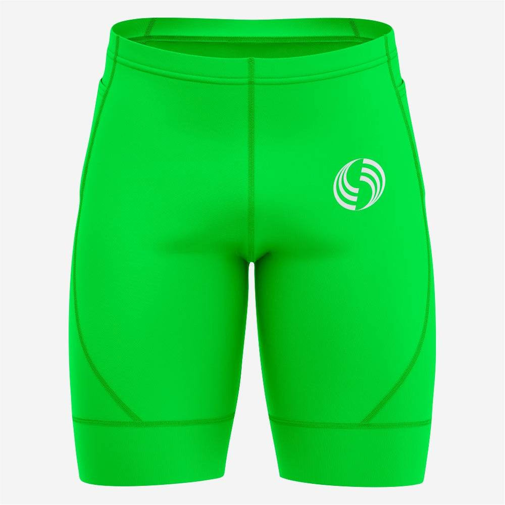 Limettengrüne, individuelle Radshorts für Herren – Pro Fit