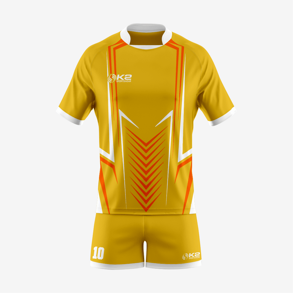 Custom Orange/Gold Rugby Gear for Your Team