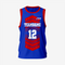 Men's Personalized Red Lacrosse Pinnie