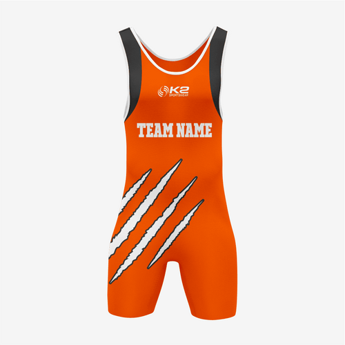 Custom Orange Wrestling Singlet – Premium Quality - K2 Sportswear | Custom Sports Uniforms & Apparels - K2 Sportswear