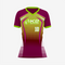 Women’s Custom Softball V-Neck Jersey – Yellow Green/Maroon