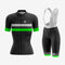 Personalized Women's Cycling Kit – Green/Grey/Black