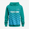 Custom Wrestling Hoodie in Bondi Blue – Athletic Fit