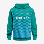 Custom Wrestling Hoodie in Bondi Blue – Athletic Fit - K2 Sportswear | Custom Sports Uniforms & Apparels - K2 Sportswear