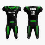 Black/Green American Football Kit for Men/Women/Youth - K2 Sportswear | Custom Sports Uniforms & Apparels - K2 Sportswear