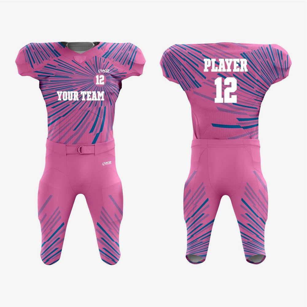Custom American Football Uniform in Pale Red Violet