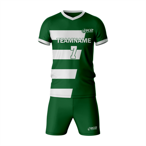 Custom Green/White Flag Football Uniform Set - K2 Sportswear | Custom Sports Uniforms & Apparels - K2 Sportswear