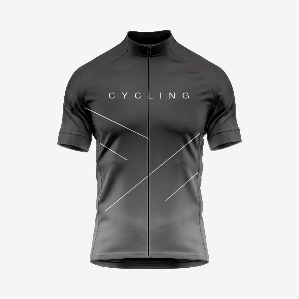 Dark Gray Performance Cycling Jersey and Shorts Set