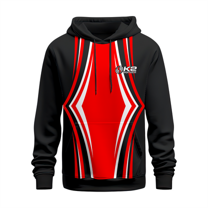 Basktetball Hoodie in Black & Red RSBH-005