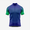 Men's Hexagon Pattern Bue Cycling Jersey | Short Sleeve Performance Bike Shirt
