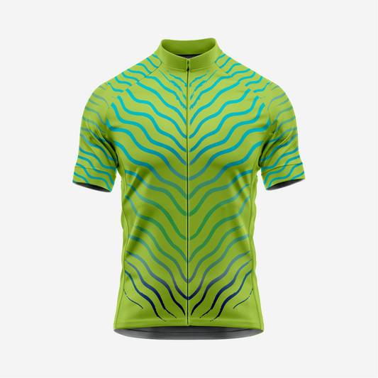 Men’s Olive Short Sleeve Cycling Jersey for Road and Racing