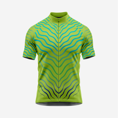 Men’s Olive Short Sleeve Cycling Jersey for Road and Racing