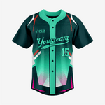 Softball Full Button Jersey – Custom Dark Green for Teams - K2 Sportswear | Custom Sports Uniforms & Apparels - K2 Sportswear