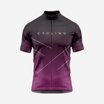 Premium Men's Cycling Short Sleeve Jersey in Dark Purple - K2 Sportswear | Custom Sports Uniforms & Apparels - K2 Sportswear