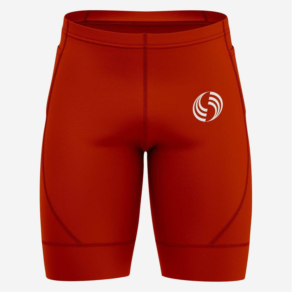 Personalisierte Herren-Radhose in Purpurrot