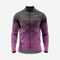 Men’s Dark Purple Long Sleeve Cycling Jersey for Road Riders