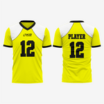 Custom Football Fan Jersey - Yellow - K2 Sportswear | Custom Sports Uniforms & Apparels - K2 Sportswear