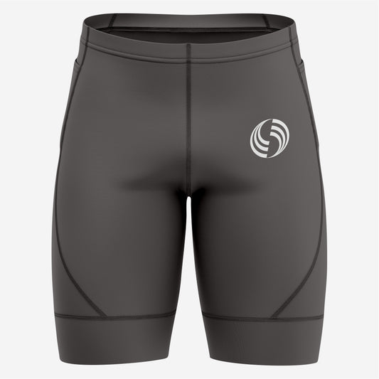 Customizable Men's Cycling Shorts – Dark Grey