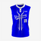 Premium Dark Blue Sleeveless Softball Jersey with 2 Buttons