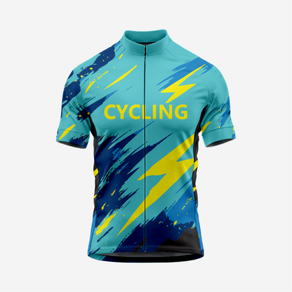 Men’s Short Sleeve Cycling Jersey for Road and Racing