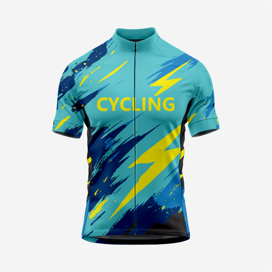 Men’s Short Sleeve Cycling Jersey for Road and Racing
