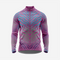 Dark Purple Men’s Long Sleeve Cycling Jersey Durable Bicycle Jerseys Mens
